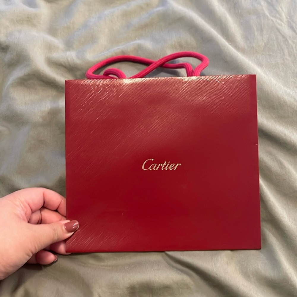 AUTHENTIC CARTIER SHOPPING BAG BRAND NEW